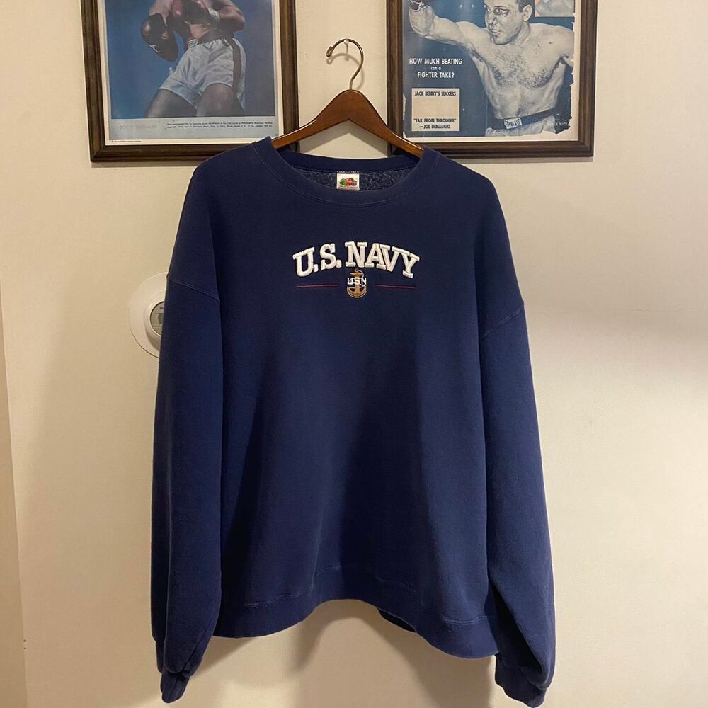 Fruit-of-the-loom Men's Navy Sweatshirt